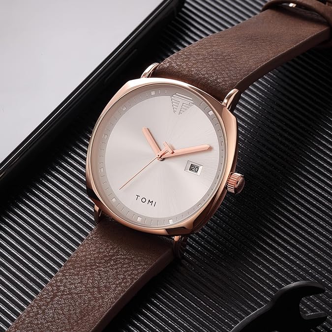 Luxury TOMl Classy AIpine Square Branded Watch Original