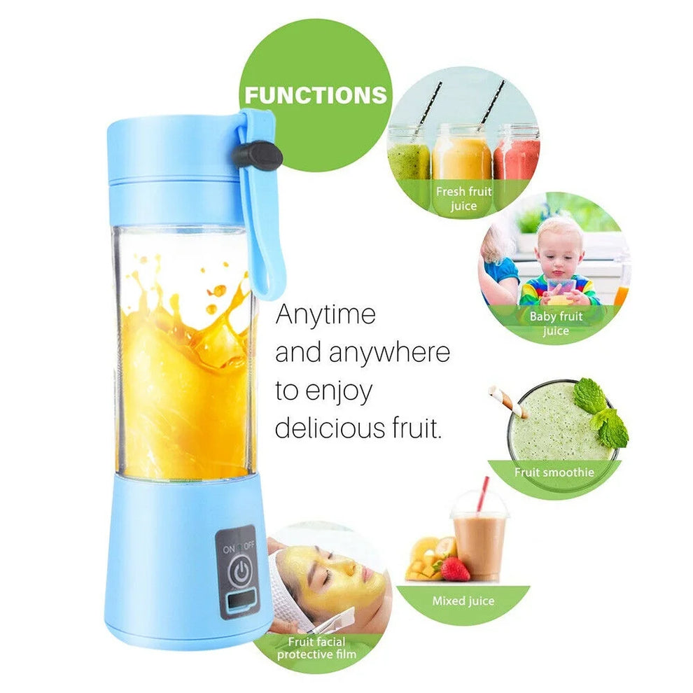 Blend Anywhere! Portable Blender - Rechargeable, Powerful, and On-The-Go!