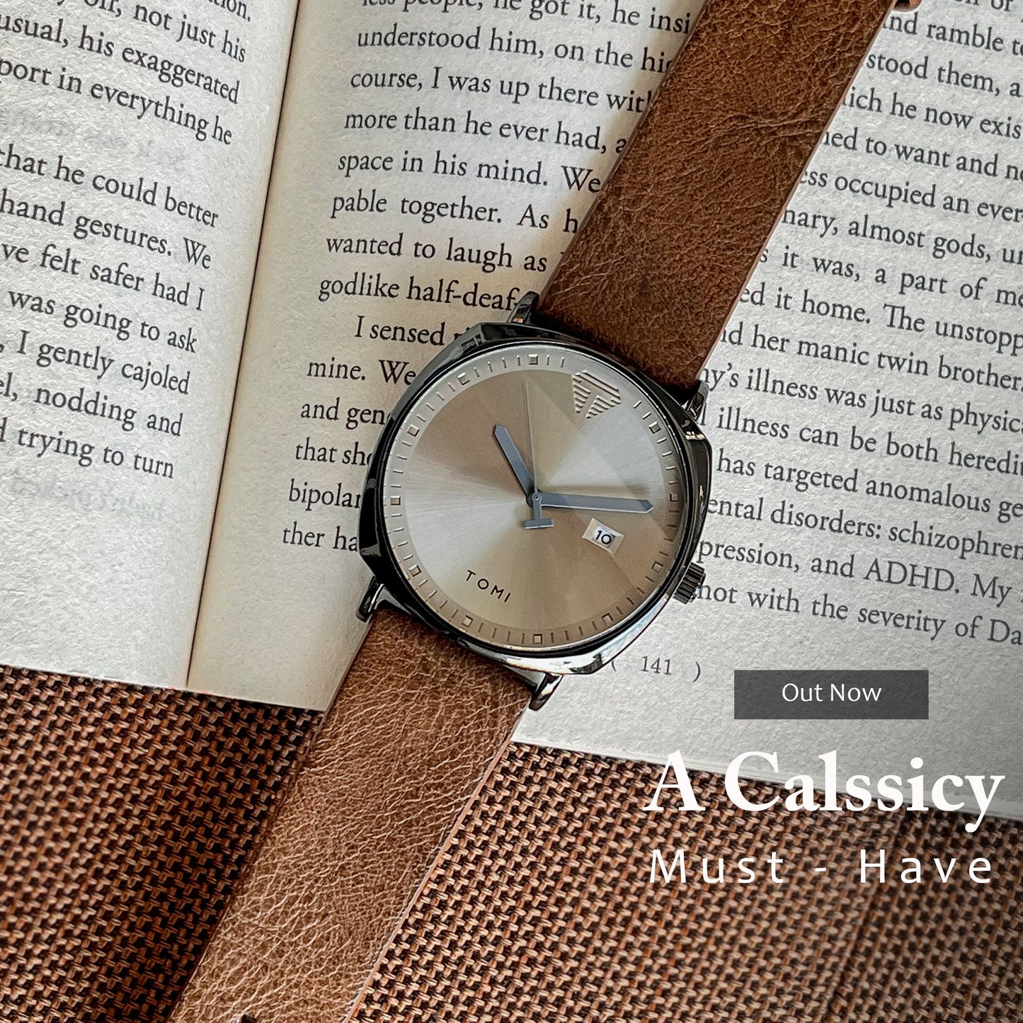 Luxury TOMl Classy AIpine Square Branded Watch Original