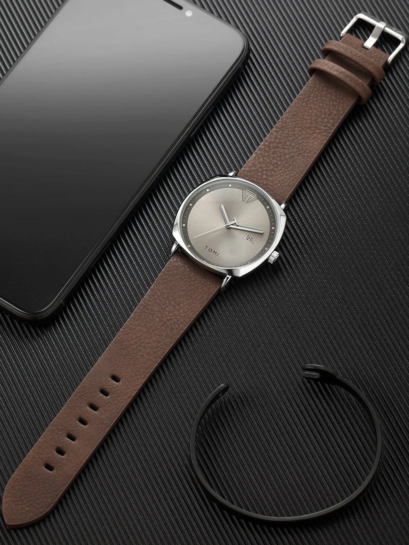 Luxury TOMl Classy AIpine Square Branded Watch Original