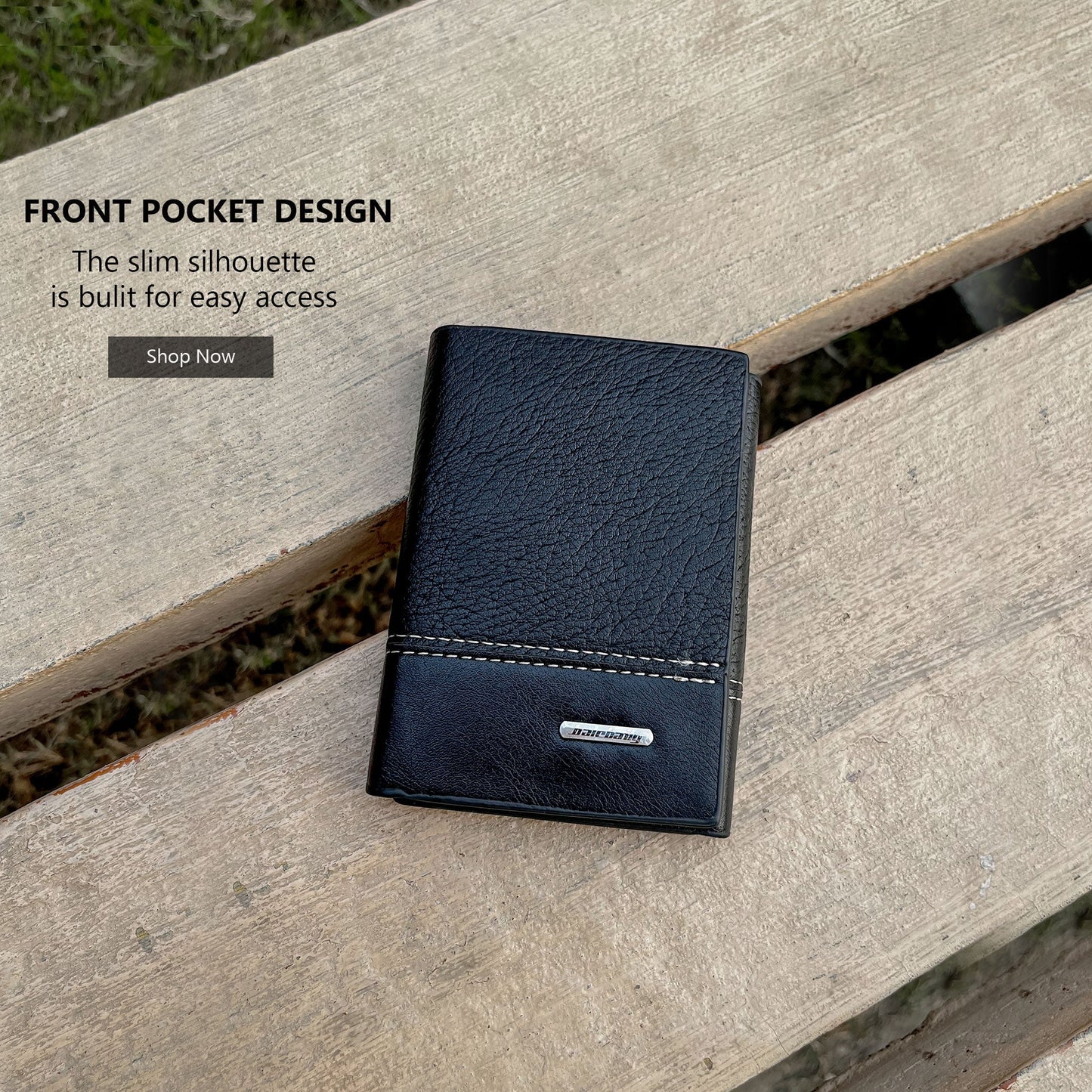 New Balebaily Trifold Leather Wallet