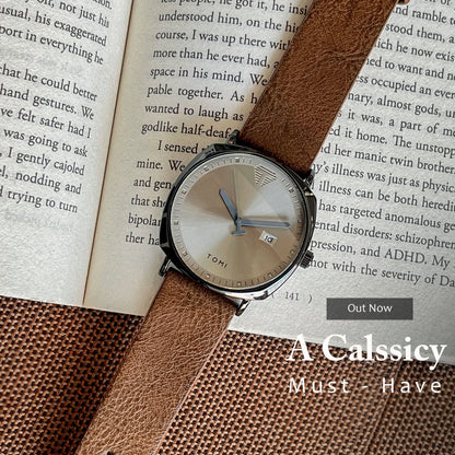Luxury TOMl Classy AIpine Square Branded Watch Original